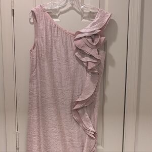 Maggy London Pink Ruffle Dress Size 12